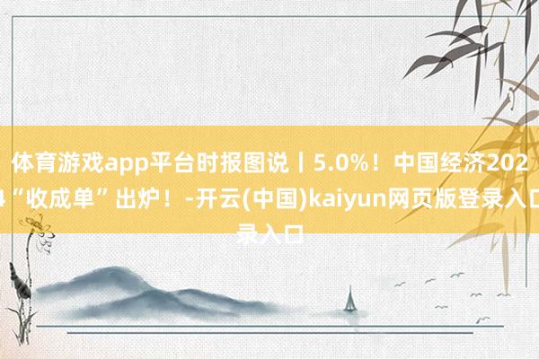 体育游戏app平台时报图说丨5.0%！中国经济2024“收成单”出炉！-开云(中国)kaiyun网页版登录入口